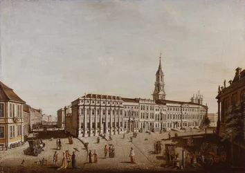 Ansicht der Schlossstraße und des Fiakerplatzes, Potsdam, 1773